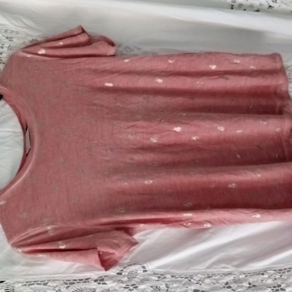 Dantelle pink top with pineapples L - Picture 1 of 4